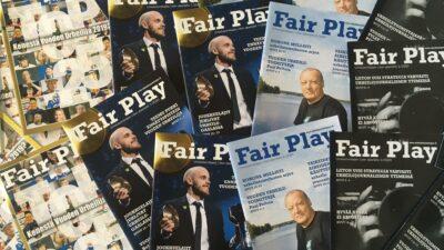Painettu Fair Play -lehti ilmestyy kerran vuodessa