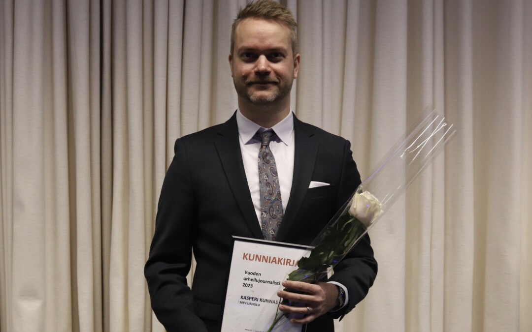 Kasperi Kunnas on Vuoden urheilujournalisti